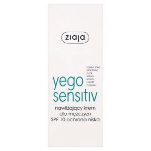 Ziaja Yego Sensitiv nawilżający krem dla mężczyzn SPF 10 ochrona niska 50 ml