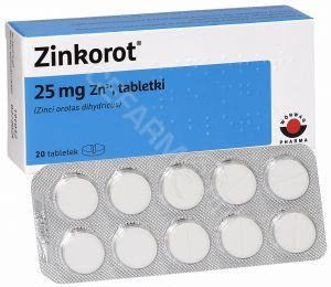 Zinkorot 25 mg x 20 tabl
